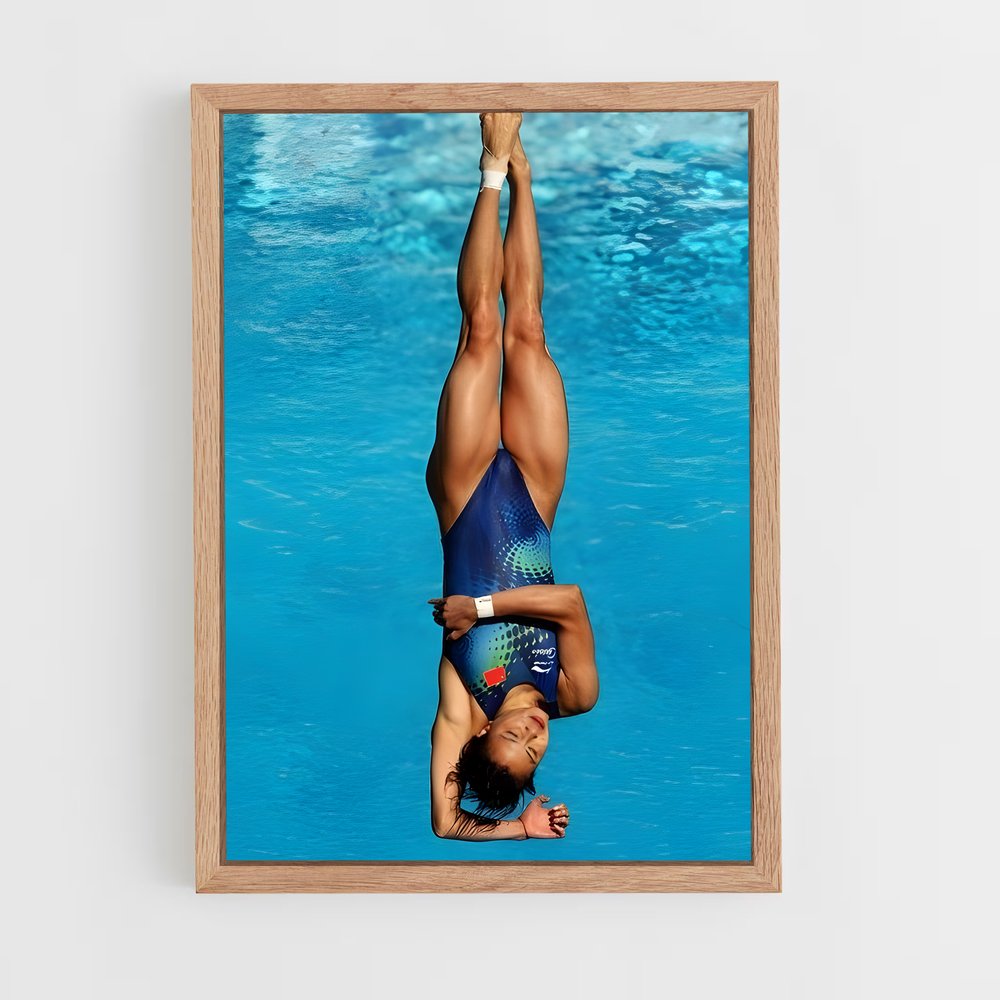 Poster Équilibre Aquatique – affiche Plongeon au tremplin (vue 4)